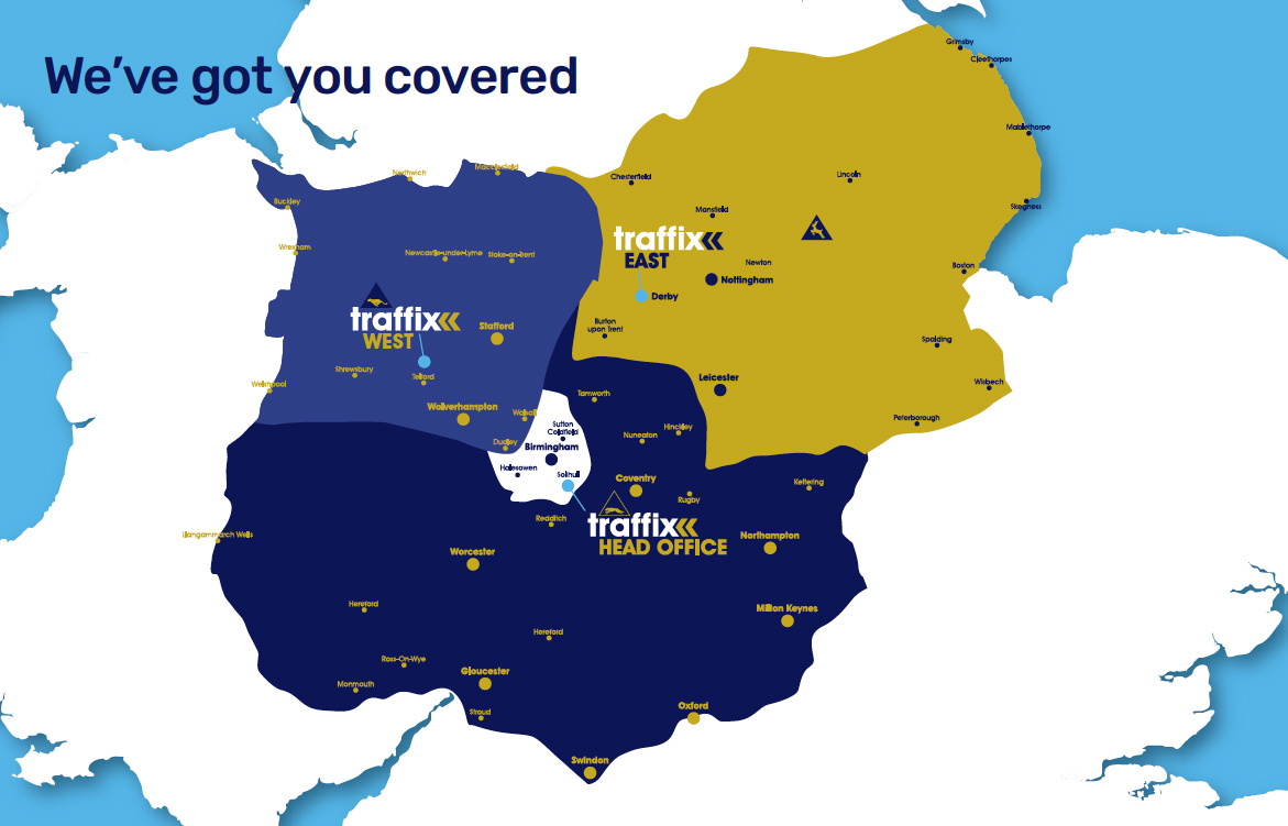 Traffix Coverage Map