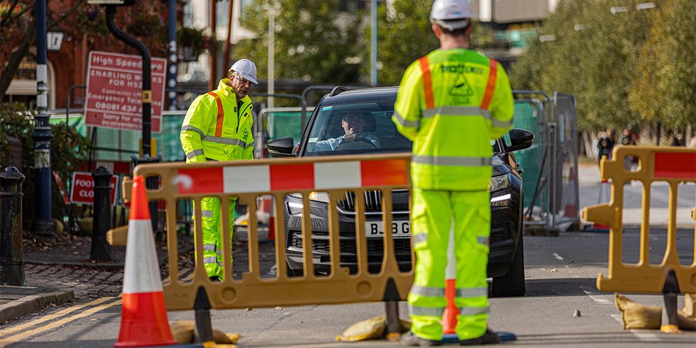Two Traffix operatives providing traffic management in Birmingham
