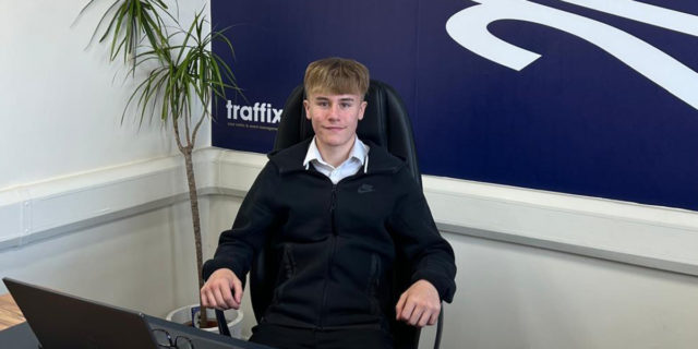 McKenzie Ostins on work experience at Traffix McKenzie Ostins on work experience at Traffix