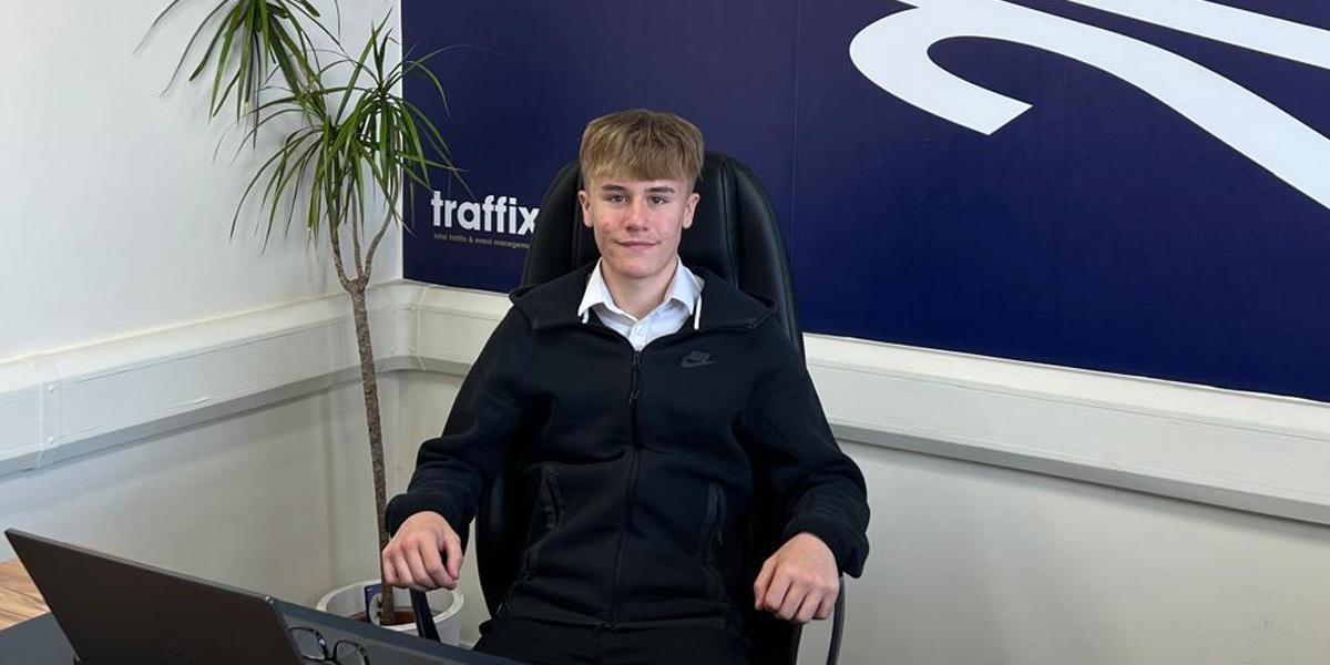 McKenzie Ostins on work experience at Traffix McKenzie Ostins on work experience at Traffix