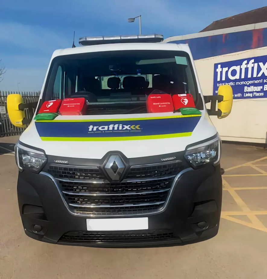 traffix vehicle with emergency response kit