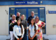 Gabby and Michelle Morrissey on work experience with the Traffix crew