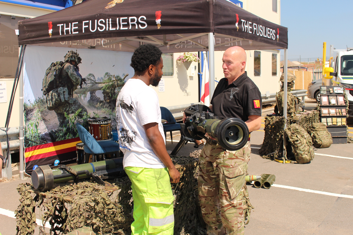 armed-forces-show-traffix-round-some-military-kit Armed forces show Traffix staff around some military kit