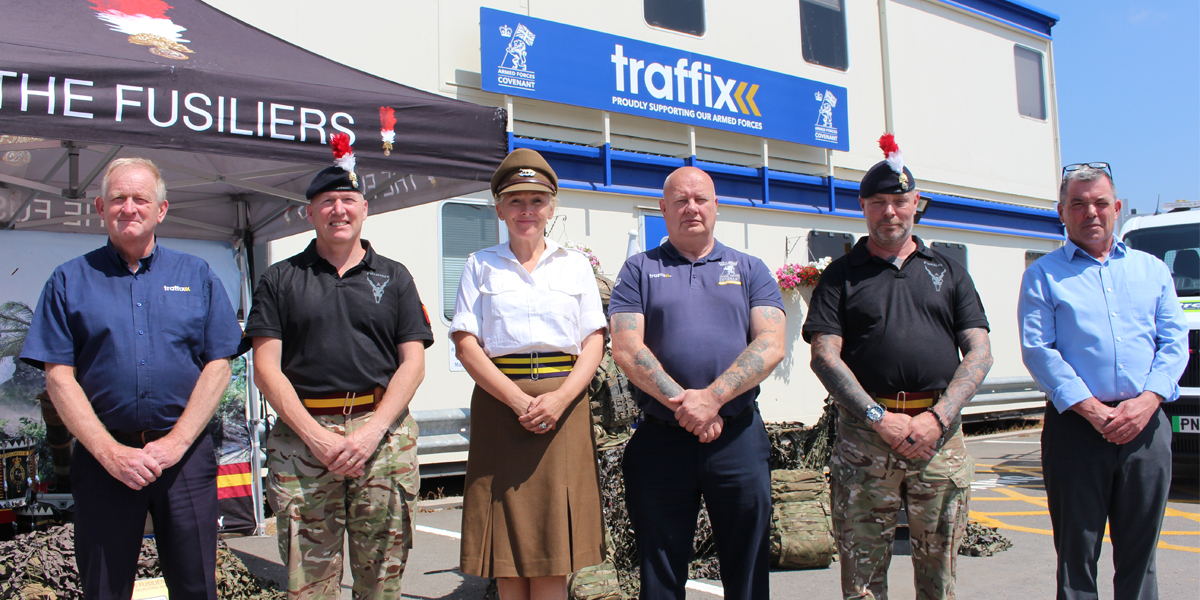 traffix-welcoming-the-fusiliers Traffix welcoming the Royal Regiment of Fusiliers